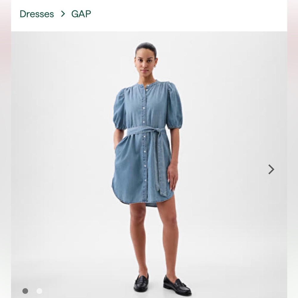 GAP Light Blue Denim Mini Dress